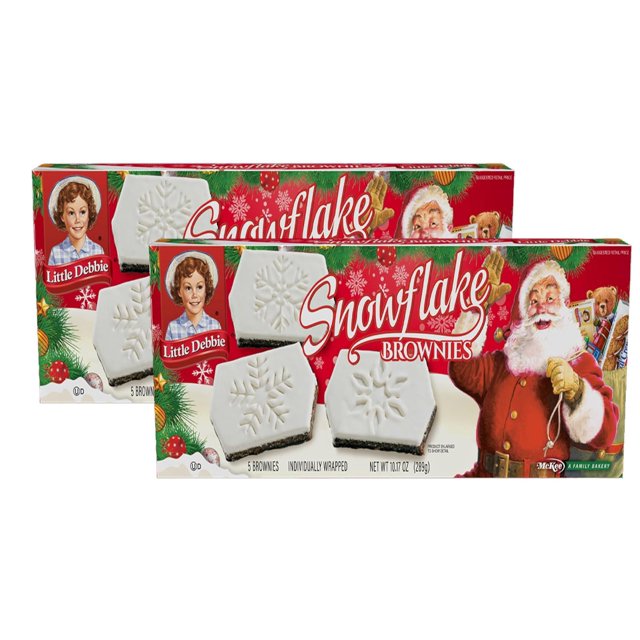 Little Debbie Christmas 4 Mints (Snowflake Brownie)