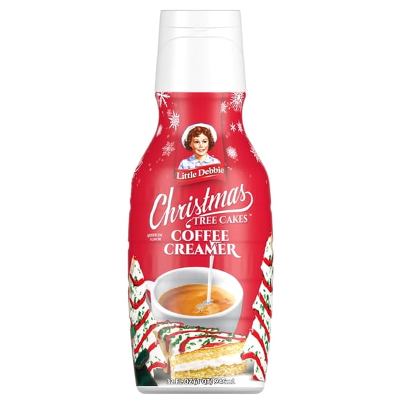 Little Debbie Christmas Tree Cakes Coffee Creamer 32 fl oz Bottle