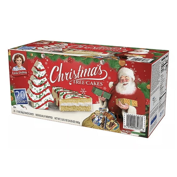 Little Debbie Christmas Tree Cakes, 1.7 oz., 20 pk, Big Pack, Individually Wrapped Limited time