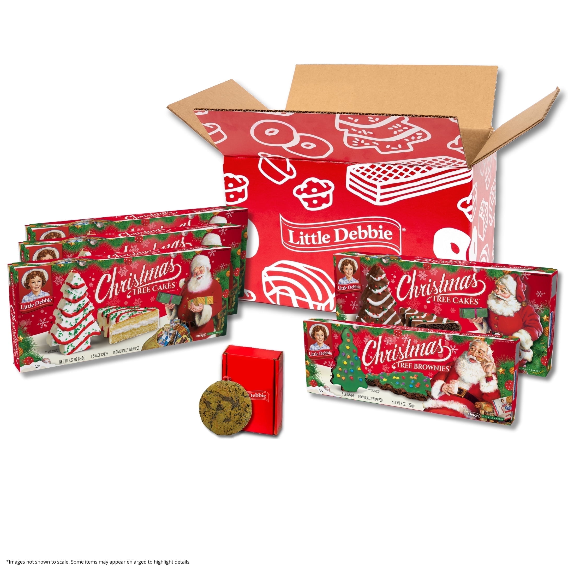 Walmart Black Friday Deals 2025 - Little Debbie Christmas Tree Cake Variety Pack with Oatmeal Creme Pie Ornament