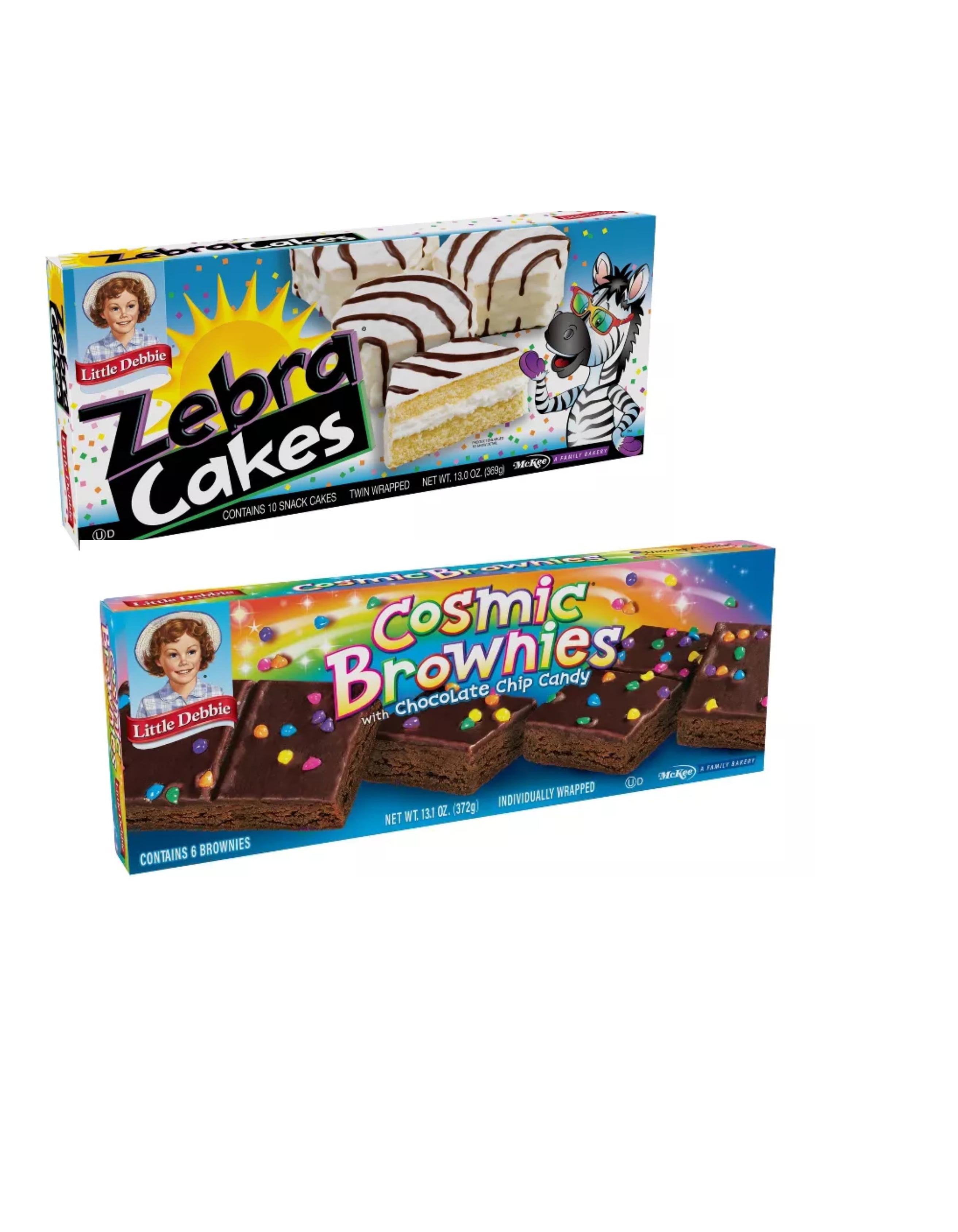 Little Debbie Combo: Zebra Cakes \u0026 Cosmic Brownies Snack Delight
