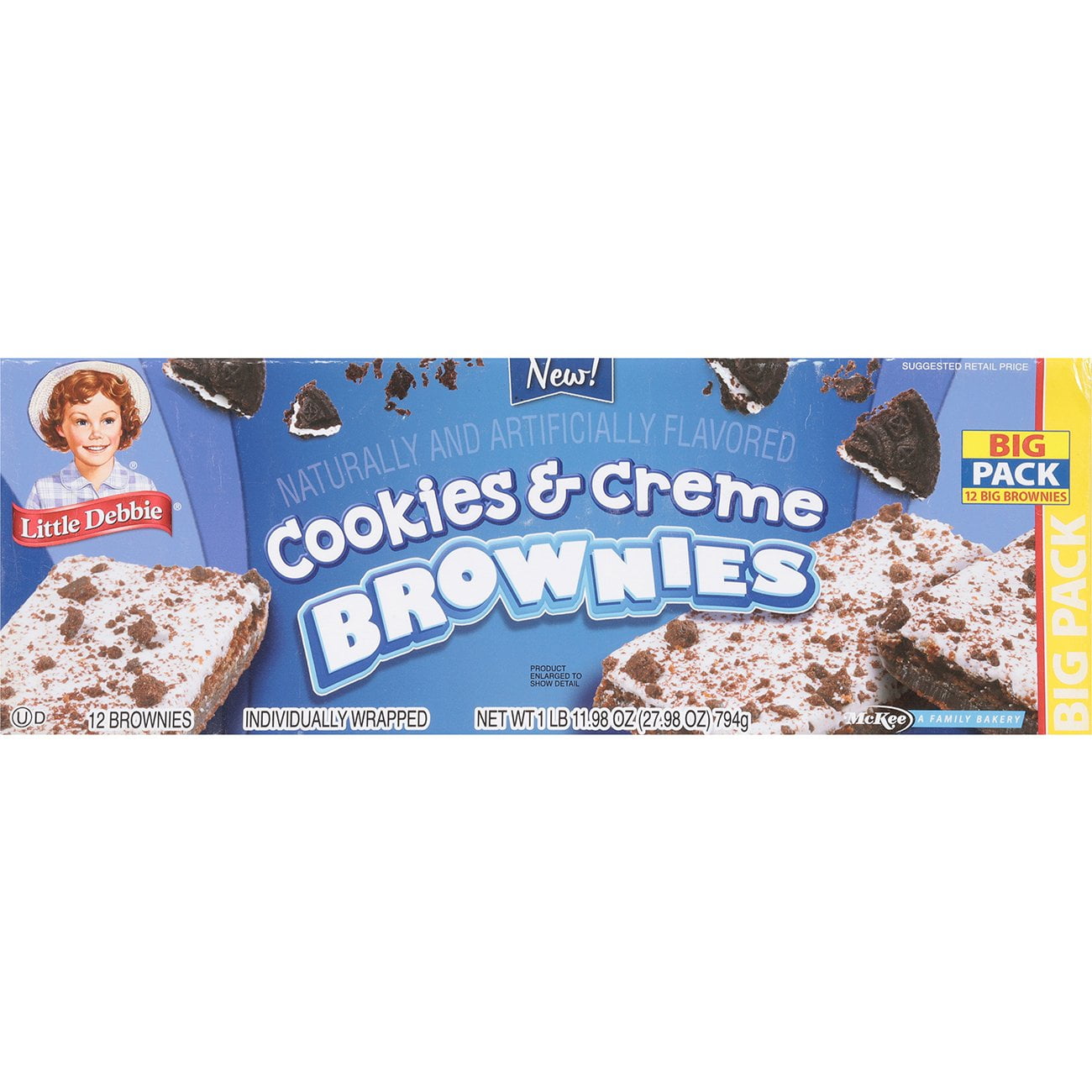 Little Debbie Cookies \u0026 Creme Brownies - Big Pack - 12 ct (Packaging May Vary)
