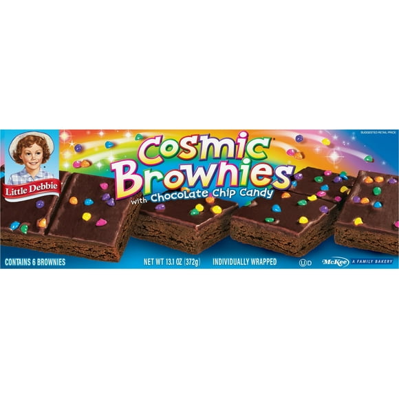 Little Debbie Cosmic Brownies, 6ct (13oz) - Fudge & Rainbow Chips