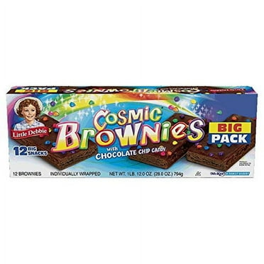 Little Debbie Cosmic Brownies with Chocolate Chip Candy Big Pack 28 Oz