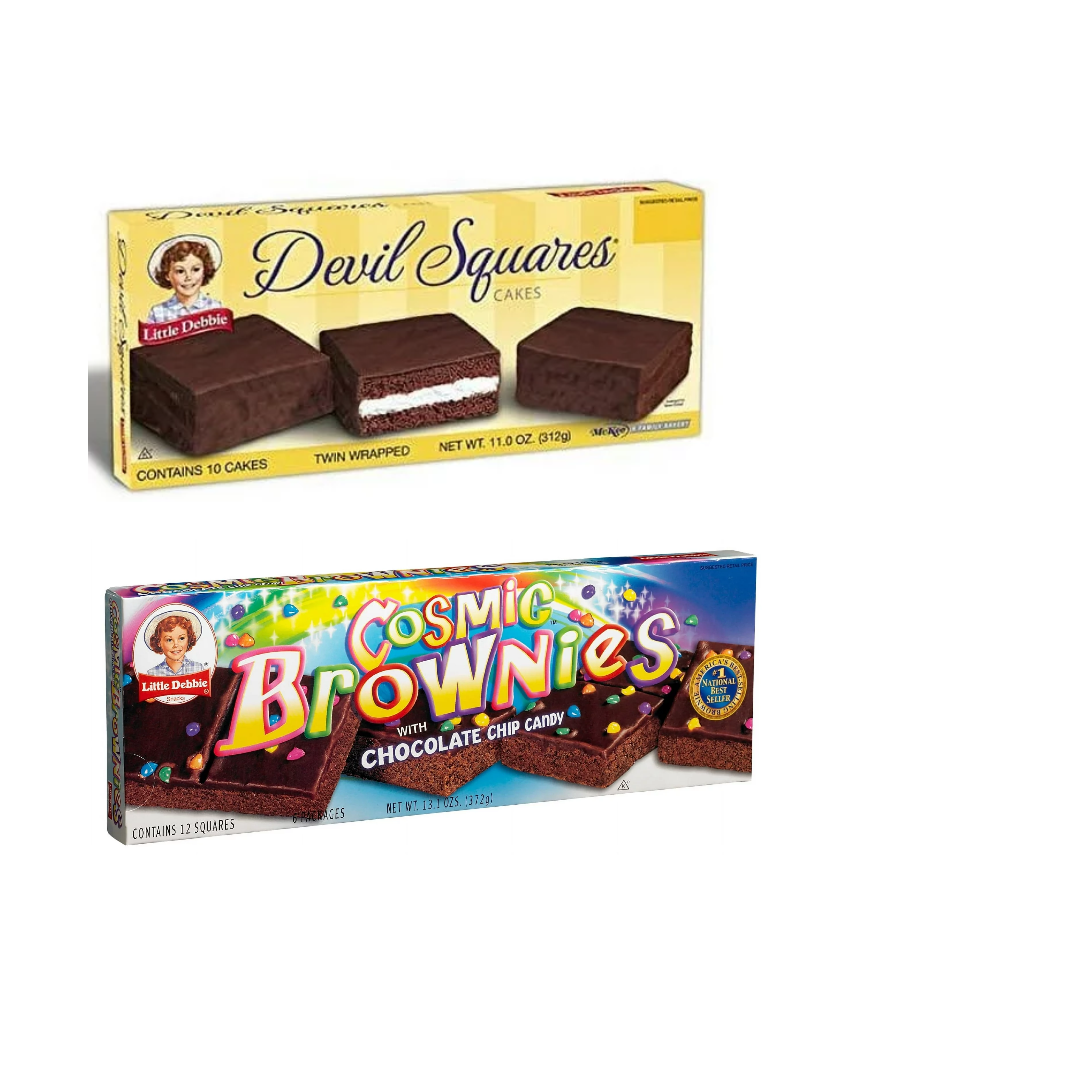 Little Debbie Devil Squares & Cosmic Brownies Combo, 10 ct + 13 oz