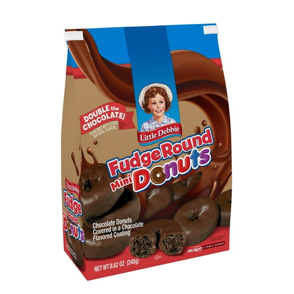 Little Debbie Double Chocolate Mini Bagged Donuts, 8.62 oz