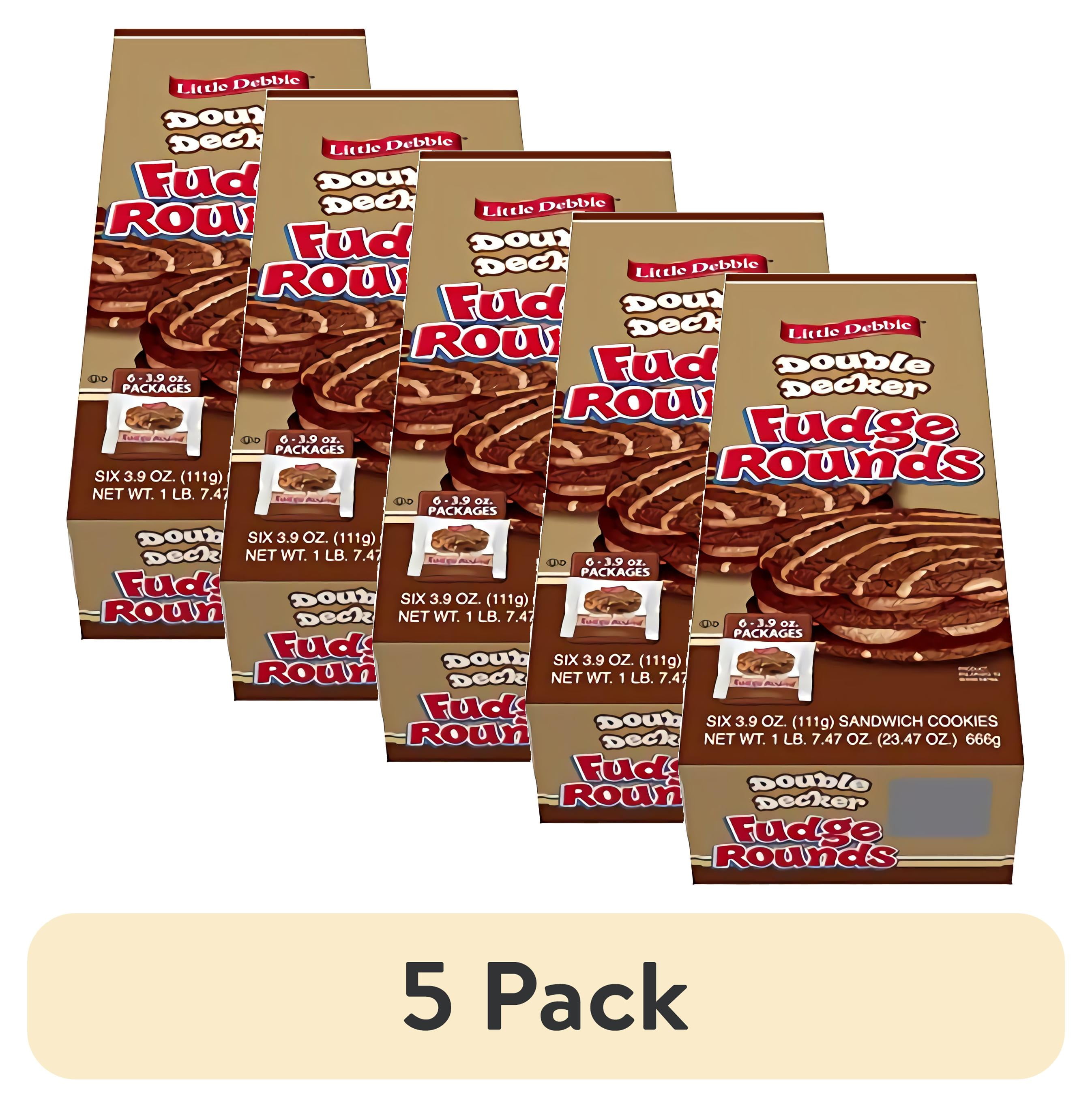 (5 pack) Little Debbie, Double Decker Fudge Round, Individually