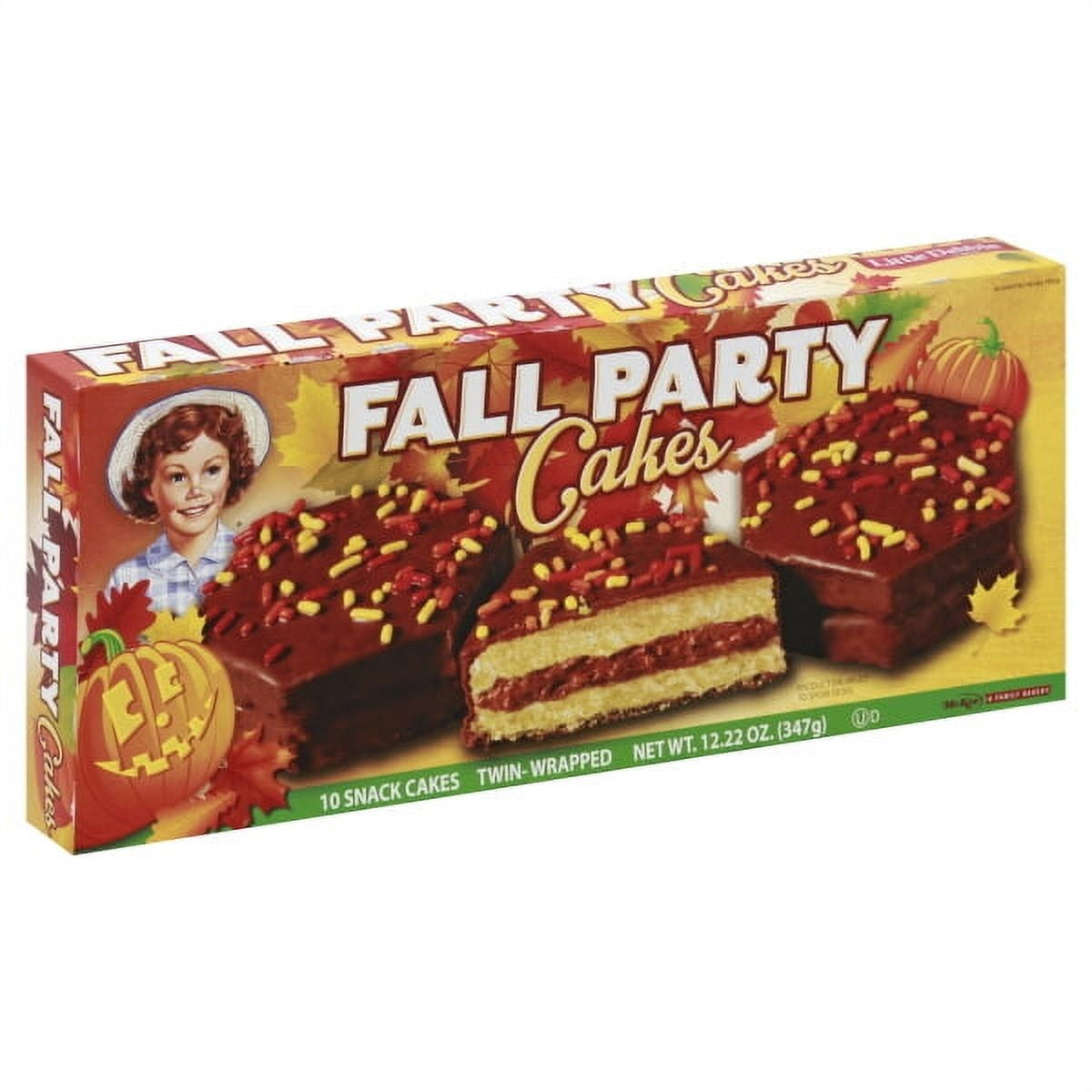 Little Debbie Fall Party Chocolate Snack Cakes, 12.22 oz
