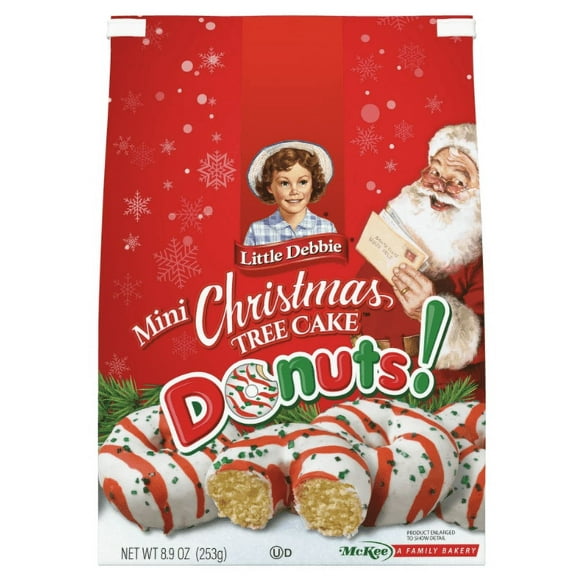 Little Debbie Family Pack Christmas Tree Mini Donuts (bagged) (Pack of 4)