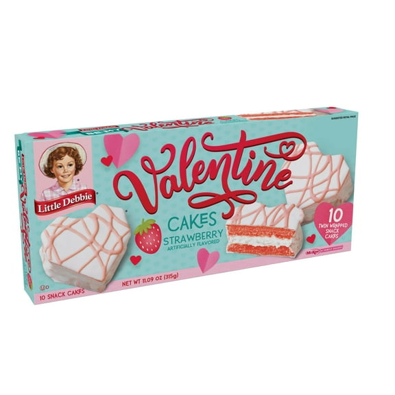 Little Debbie Family Pack Valentine Cakes (Strawberry)