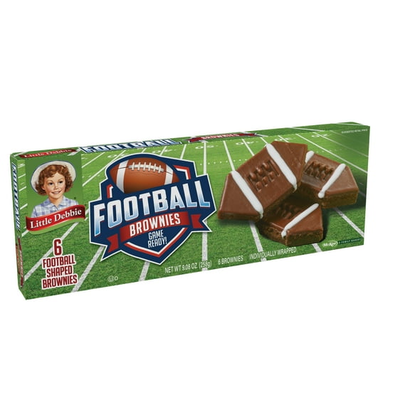 Little Debbie Football Brownies, 6 Count, 9.08 oz