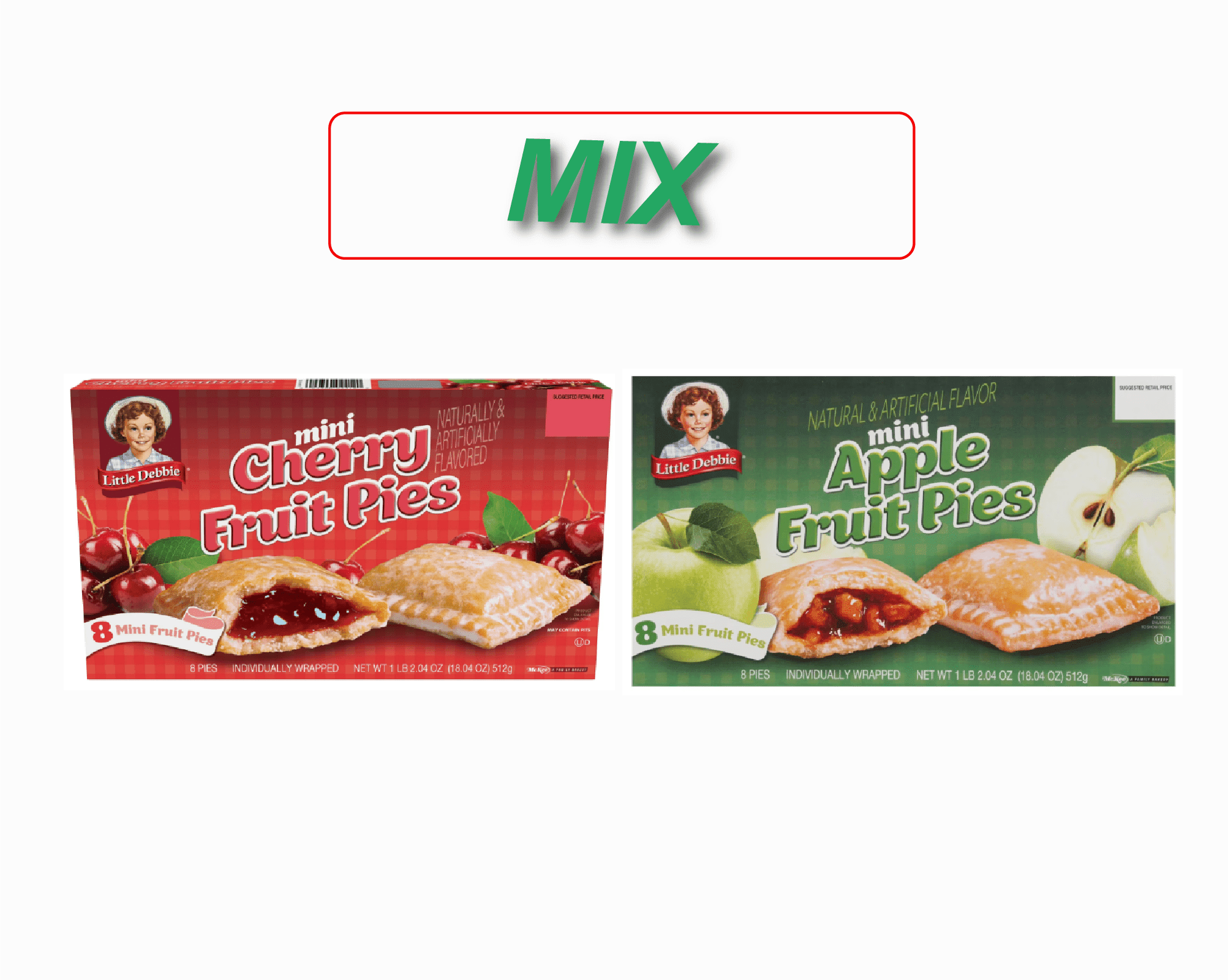 Little Debbie Fruit Pies Apple Fruit Pies MIX