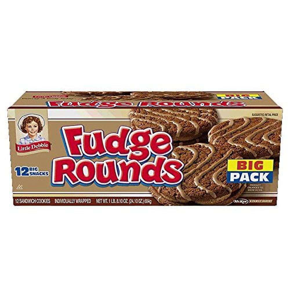 Little Debbie Big Pack Fudge Rounds 12 count, 24.10 oz