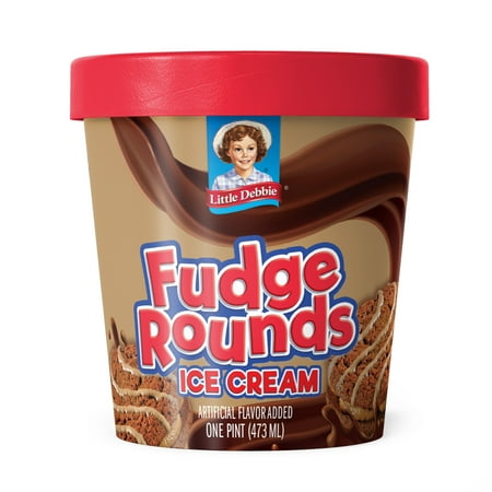 Little Debbie Fudge Rounds Ice Cream Pint, 16 fl oz, 1 Count