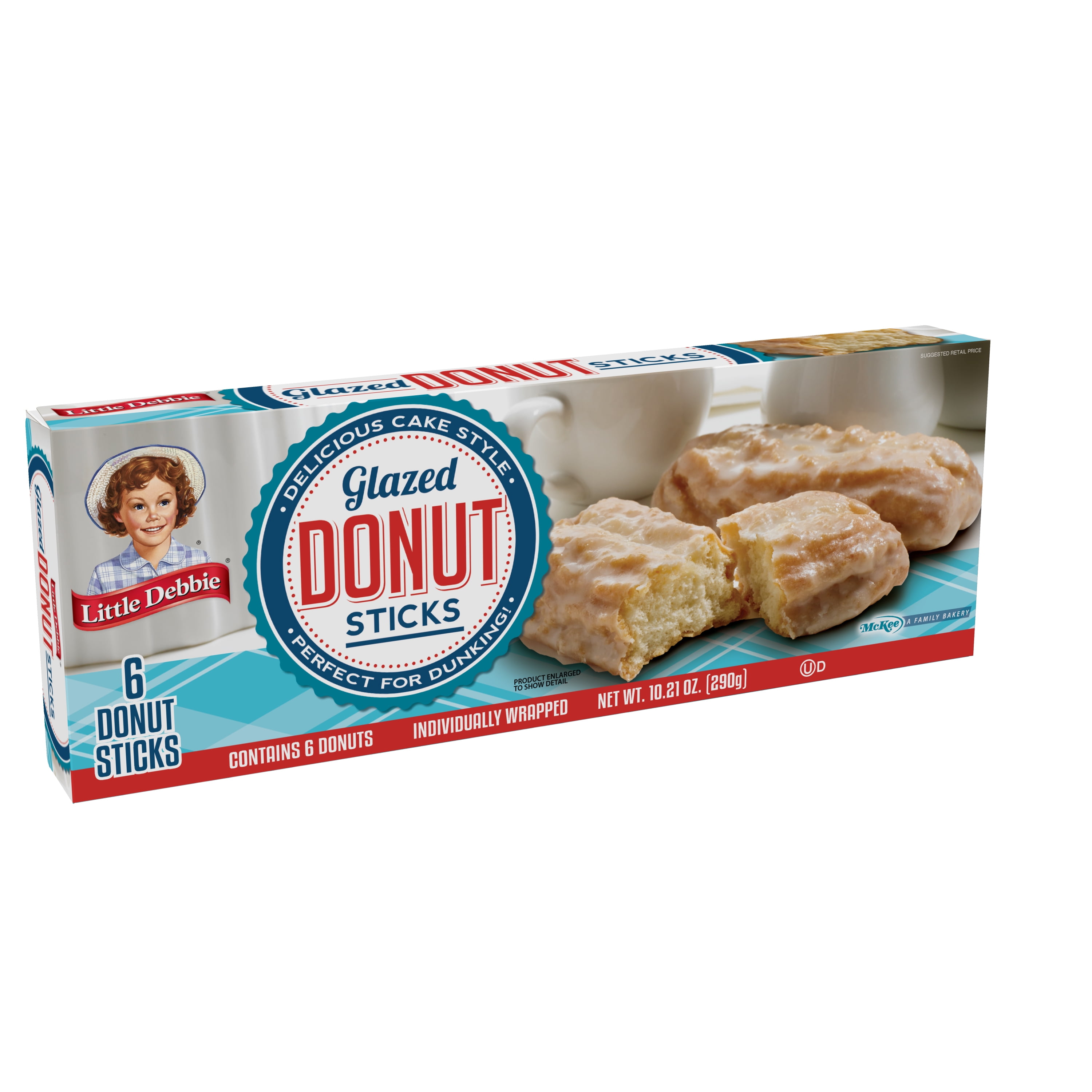 Little Debbie Glazed Donut Sticks, 10.21 oz (6 count)