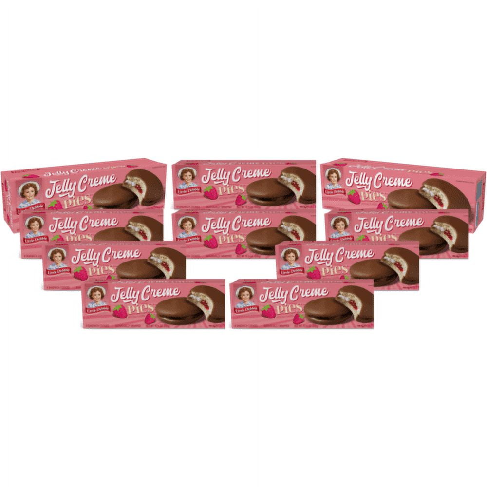 Little Debbie Jelly Creme Pies, 10 Boxes, 80 Individually Wrapped Cakes