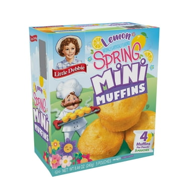 Little Debbie Lemon Spring Mini Muffins, 8.44 oz, 5 Count