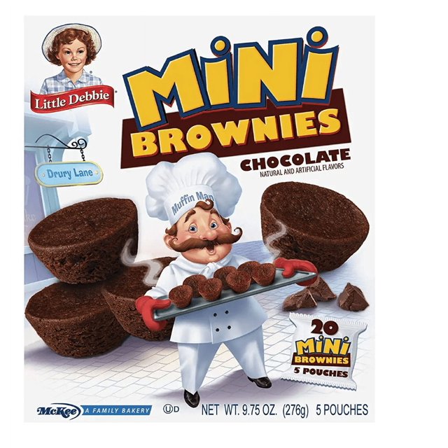 Little Debbie Mini Brownies BiteSized Chocolate Brownies