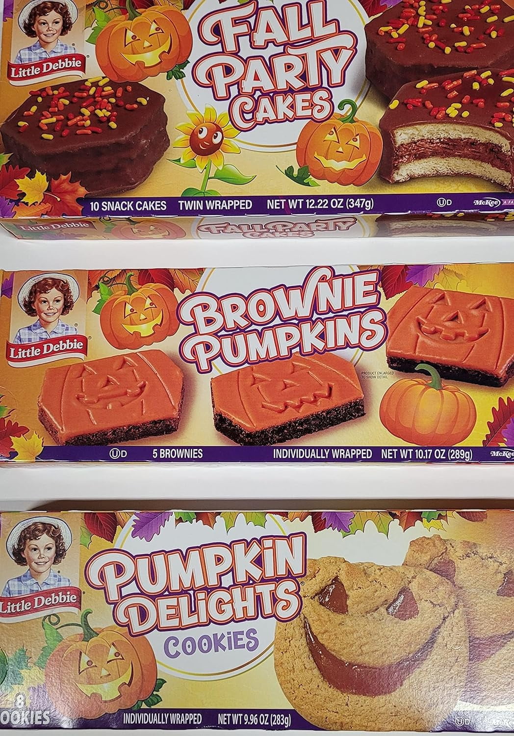 Little Debbie, New Variety Pack 2 Boxes Of Fall Party Cakes (Chocolate