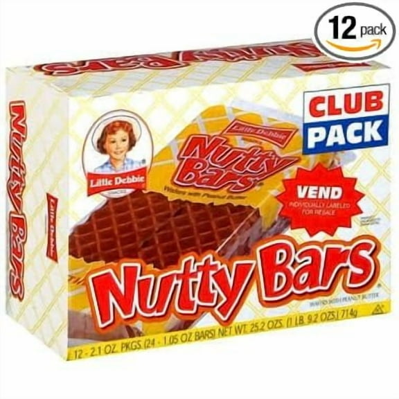 Little Debbie Nutty Bars - 2.1 oz. - 12 ct.