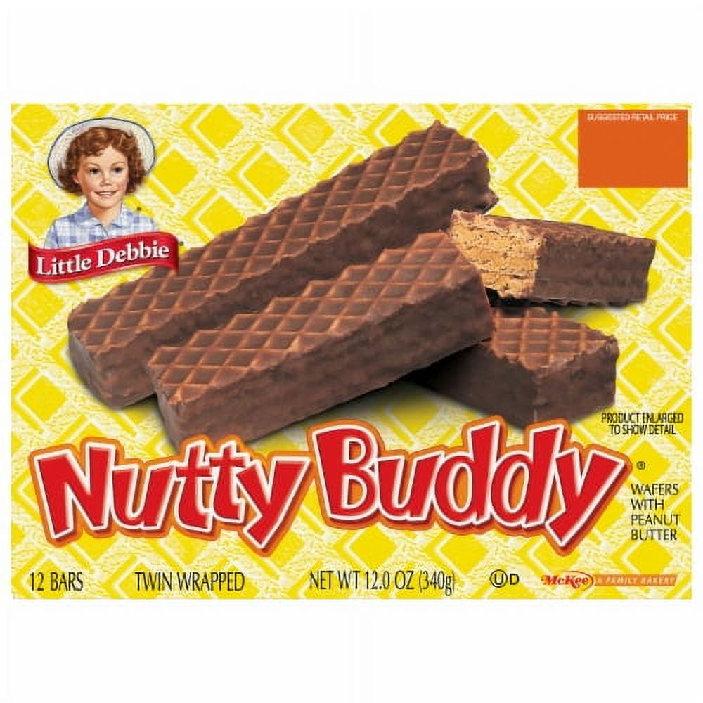 Little Debbie Nutty Buddy Peanut Butter Wafer Bars 12 ct / 1 oz.