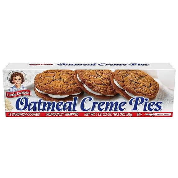 (1 pack) Little Debbie Oatmeal Crème Pie 16. 2 oz