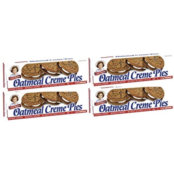 Little Debbie Oatmeal Crème Pies, 4 Boxes, 12 Pies Per Box