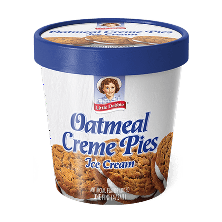 Little Debbie Oatmeal Creme Pie Ice Cream Pint, 16 fl oz, 1 Count