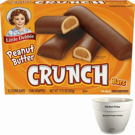 Little Debbie Peanut Butter Crunch Bars, 11.72 oz,12 count (2 pack)