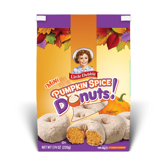 Little Debbie Pumpkin Spice Mini Donuts, 7.74 oz