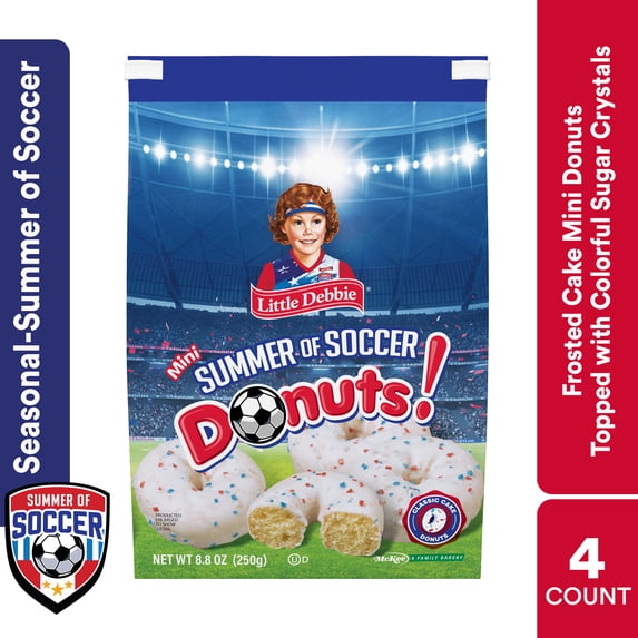 Little Debbie Red, White & Blue Mini Donuts, 8.8 oz