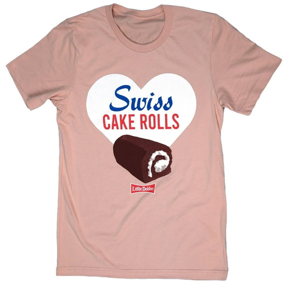 Little Debbie Retro Swiss Rolls Crew Neck Short Sleeve T-Shirt, Adult Sizes S-3XL