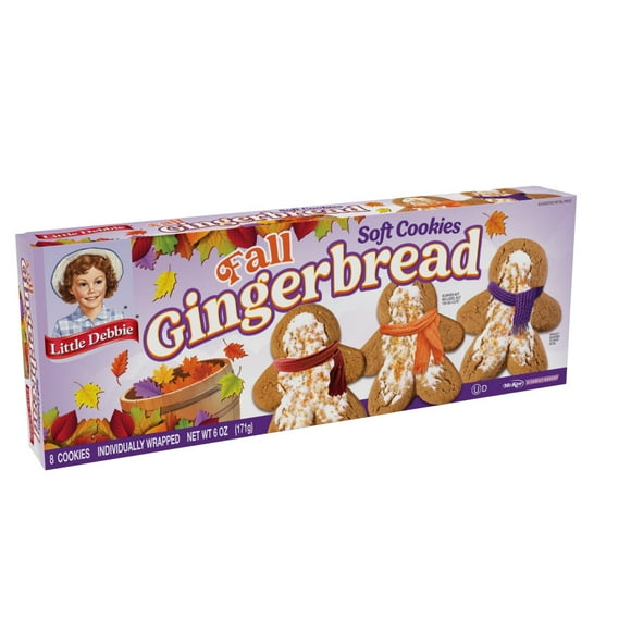 Snack Cakes, Little Debbie Family Pack Gingerbread Cookies