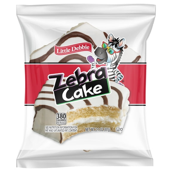 Little Debbie Serve Zebra Cake 3.1 oz (Pack of 4)