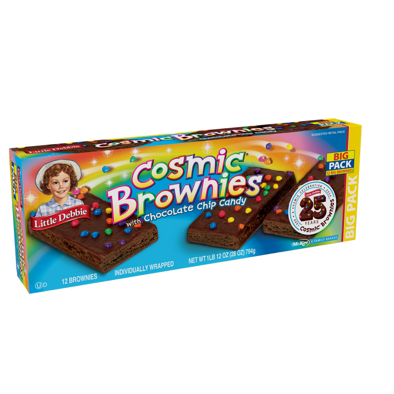 Little Debbie Big Pack Fudge Box Cosmic Brownies with Chocolate 