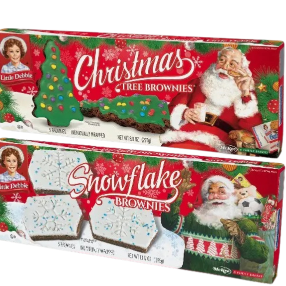Little Debbie Snowflake Brownies 2-Pack Delicious Holiday Treats