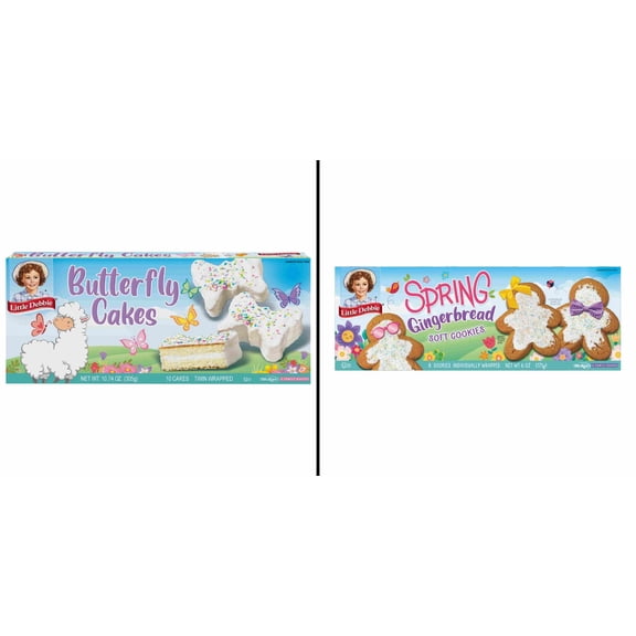 Little Debbie Spring Butterfly 10 ct & Little Debbie Spring Soft-Baked Gingerbread 8 ct