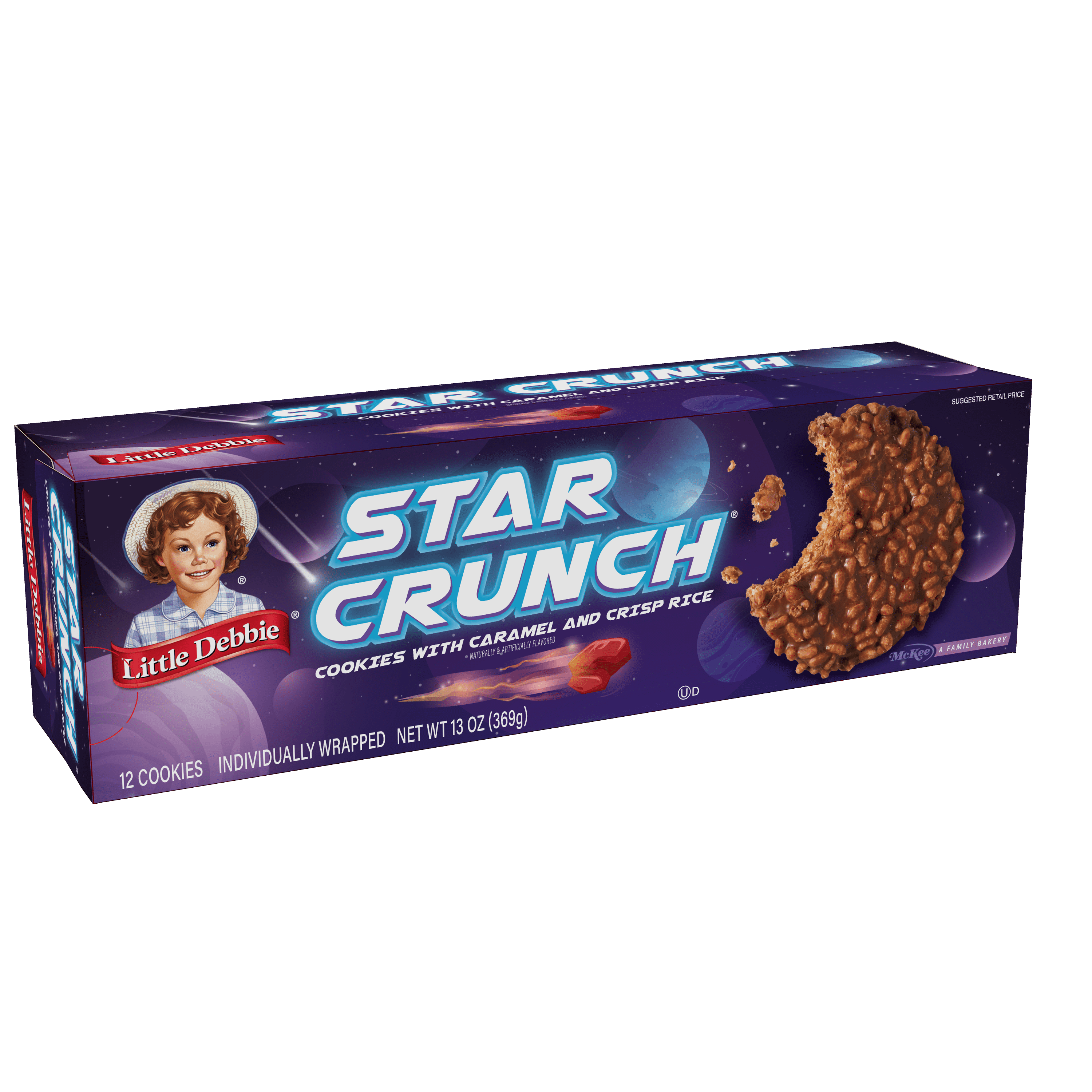 Little Debbie Star Crunch Cosmic Snacks, 13 oz (12 count)