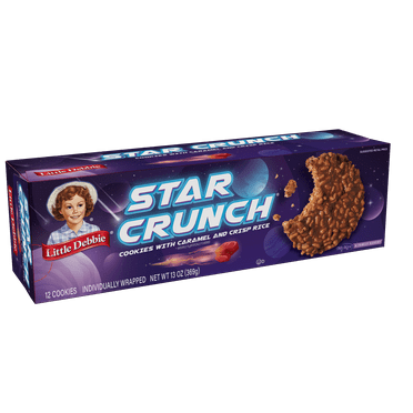 Little Debbie Star Crunch Cosmic Snacks, 13 oz (12 count)