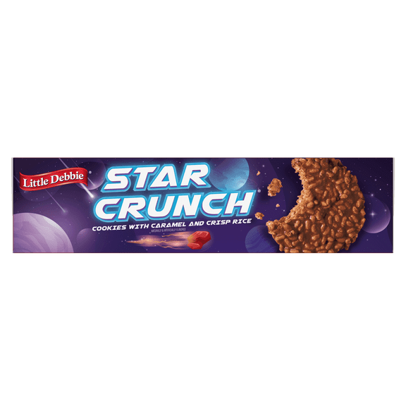 Little Debbie Star Crunch Cosmic Snacks, 13 oz (12 count)