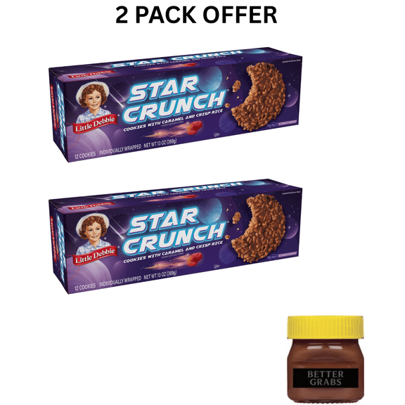 Little Debbie Star Crunch Cosmic Snacks, 13 oz, 12 count