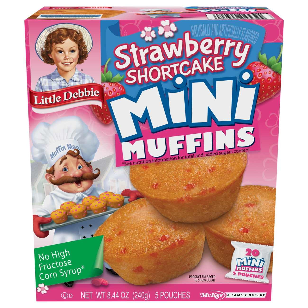 Little Debbie Strawberry Shortcake Mini Muffins, 5 ct