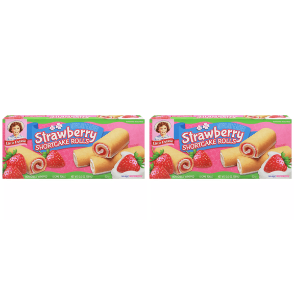 Little Debbie Strawberry Shortcake Rolls, 6 ct, 13.0 oz pack of 2