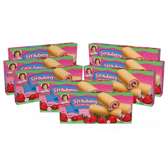 Little Debbie Strawberry Shortcake Rolls, 8 Boxes