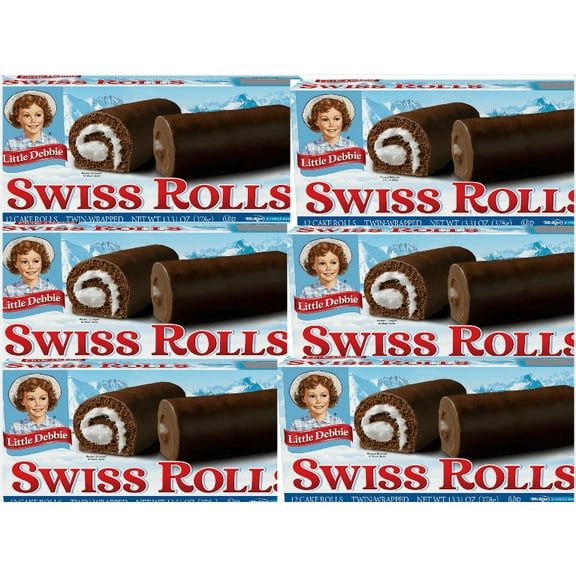 Little Debbie Swiss Rolls - 12ct/13.31oz pack of 6