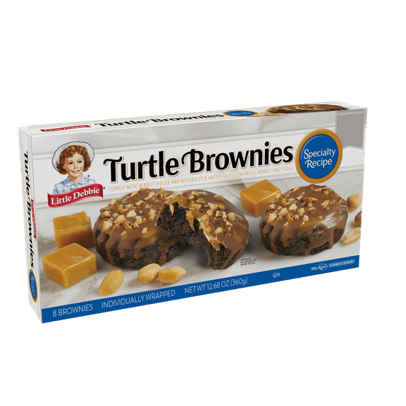 Little Debbie Turtle Brownies Specialty Recipe, 12.39 oz (8 count)