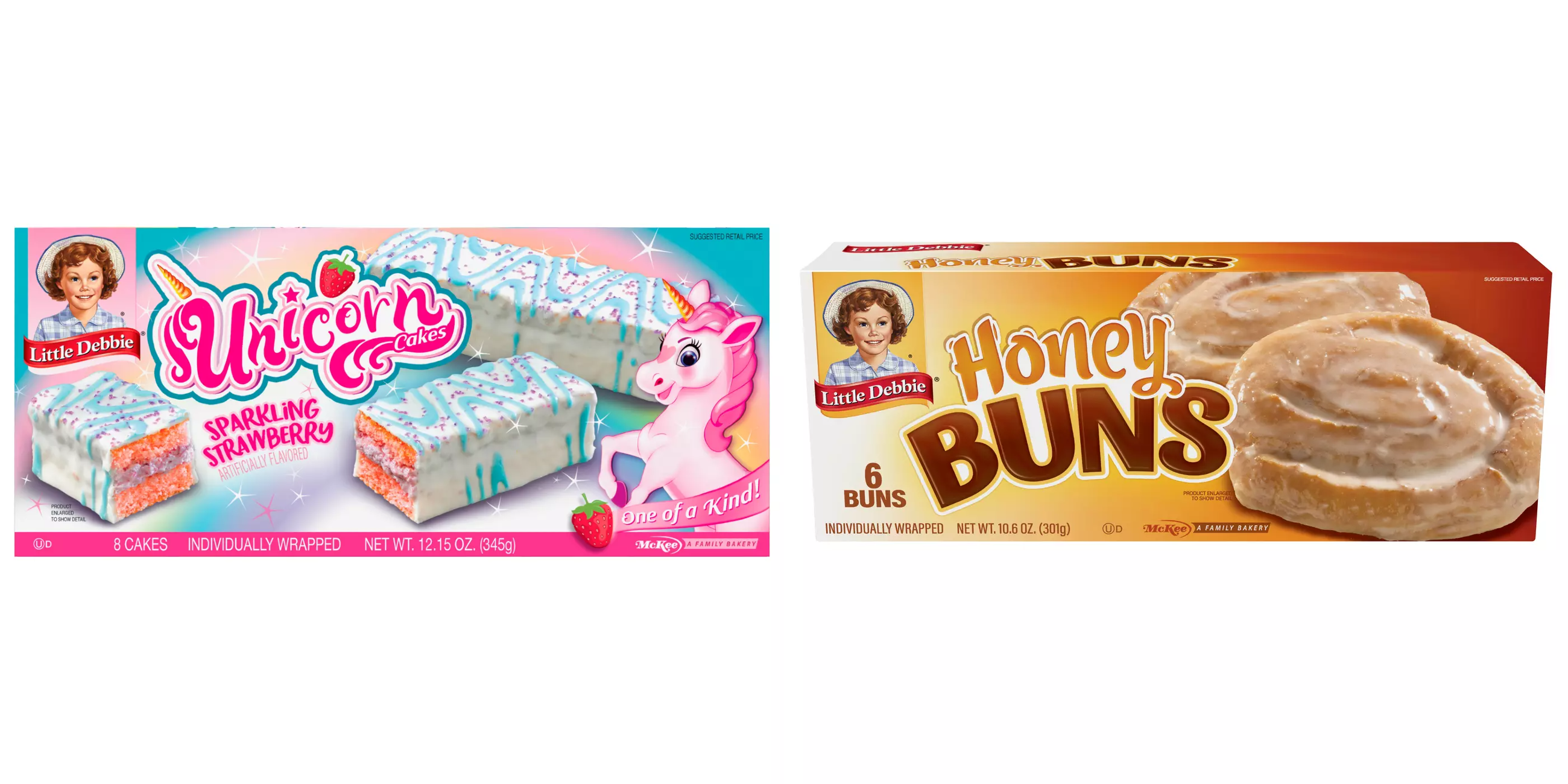 Little Debbie Honey Buns - Pack Of 16 Boxes (96 Pastries Total), Individually Wrapped