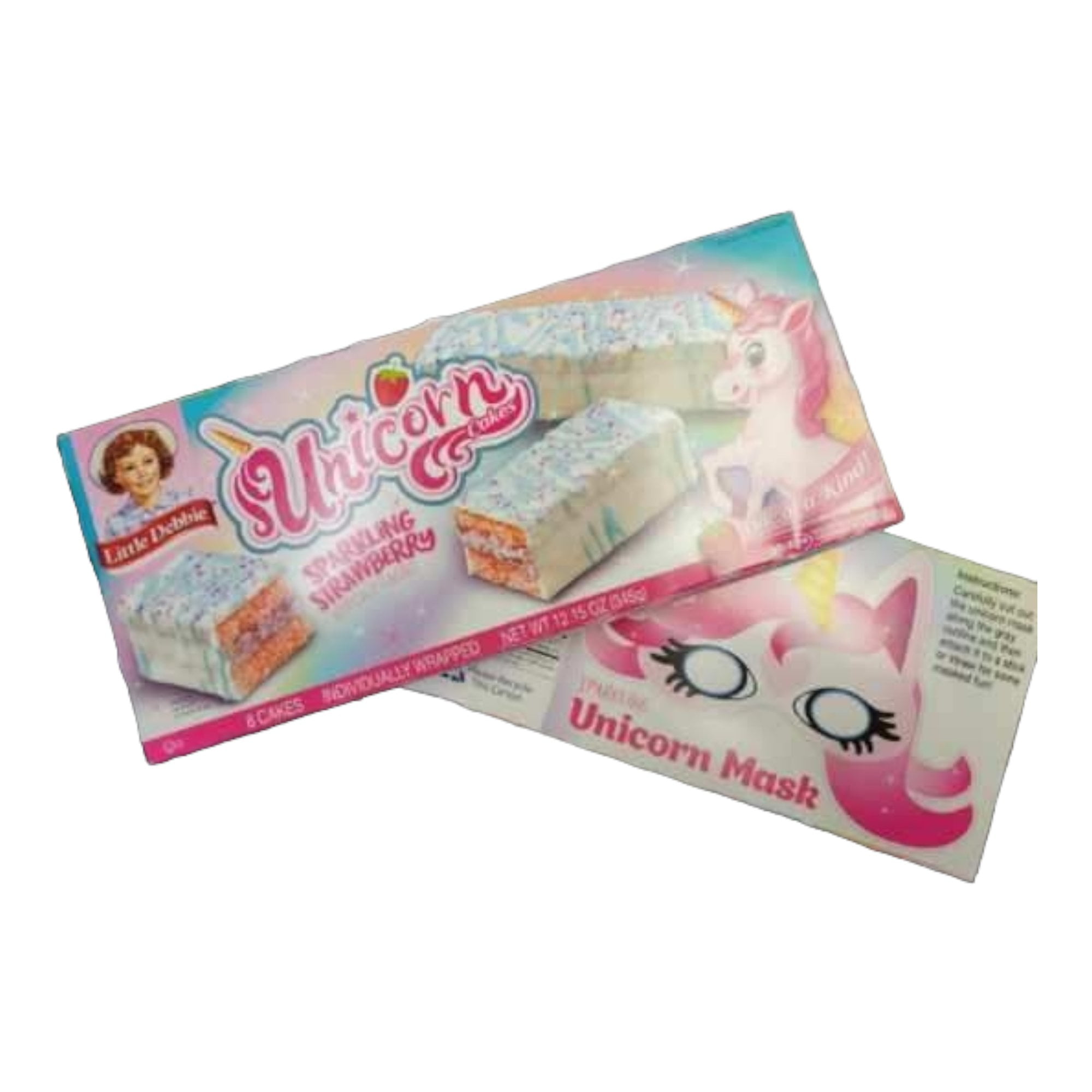 Little Debbie Unicorn sparkling strawberry flavored cakes, 3 packs, 8
