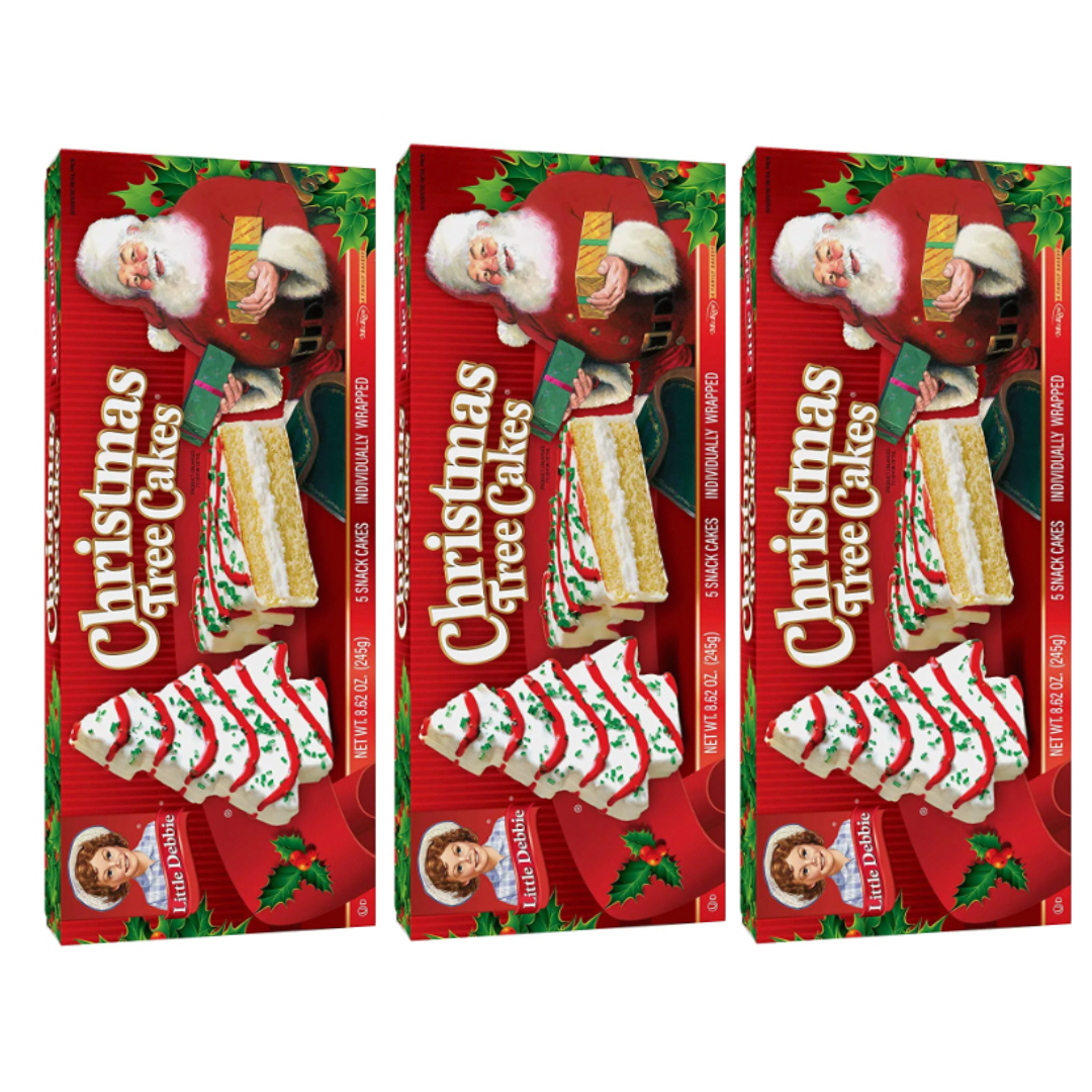 Little Debbie Vanilla Christmas Tree Snack Cakes pack of 3