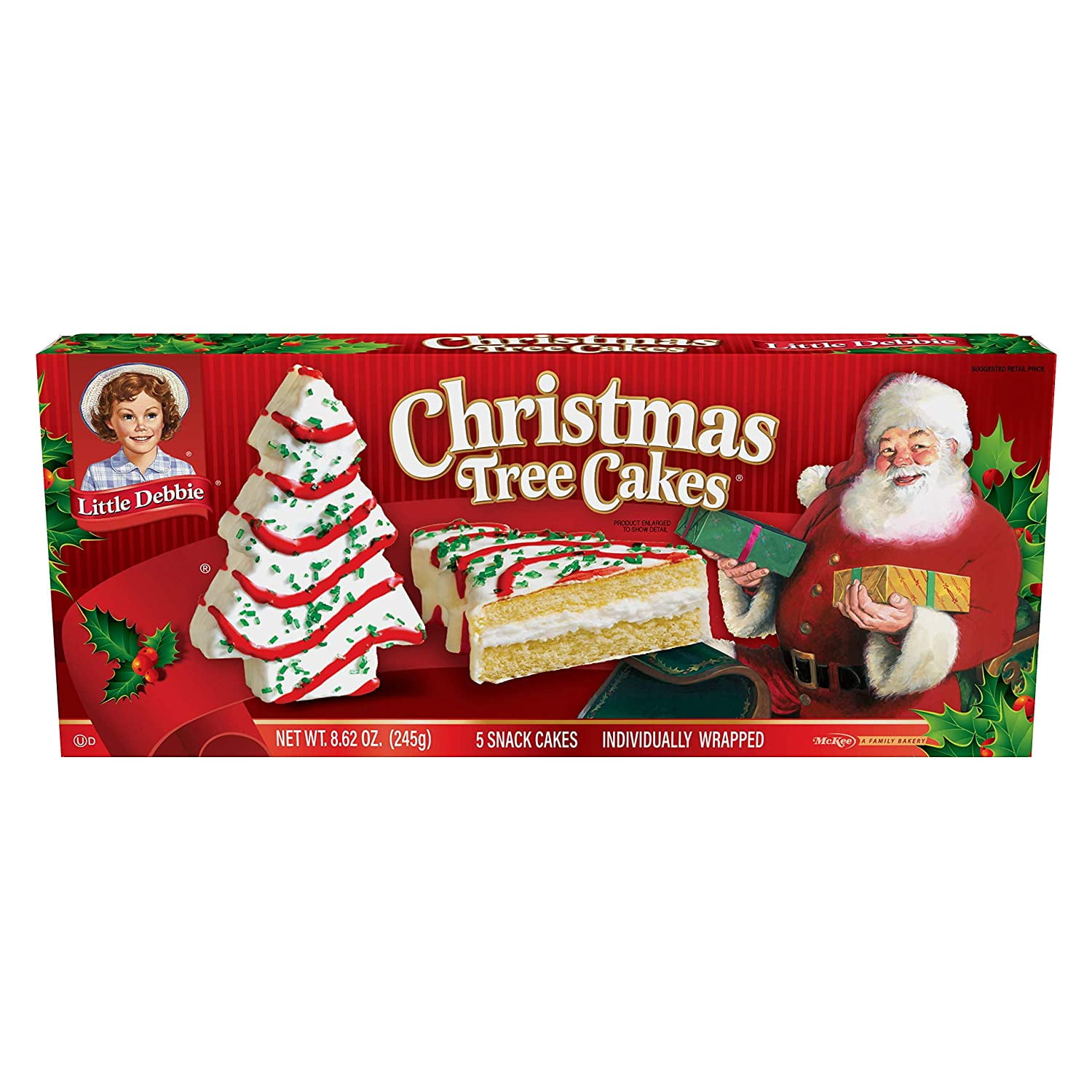Little Debbie Vanilla Christmas Tree Snack Cakes